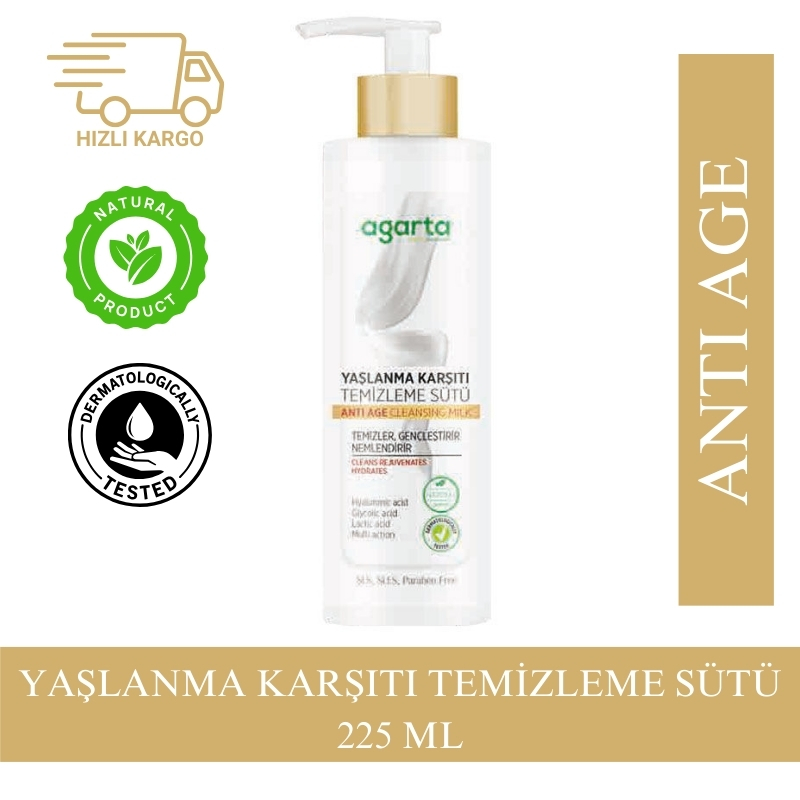 Agarta%20Doğal%20Yaşlanma%20Karşıtı%20Temizleme%20Sütü%20-%20225%20ml