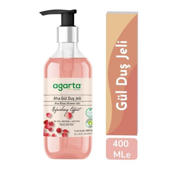 Agarta Doğal AHA Gül Duş Jeli 400 ml - Doğal 