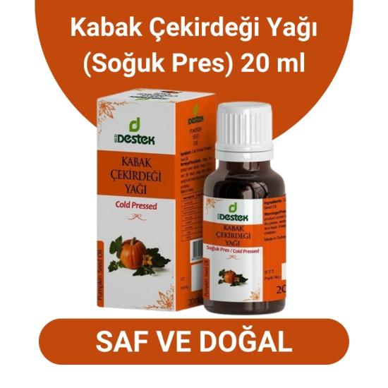 Destek Kabak Çekirdeği Yağı Soğuk Pres | 20 ML