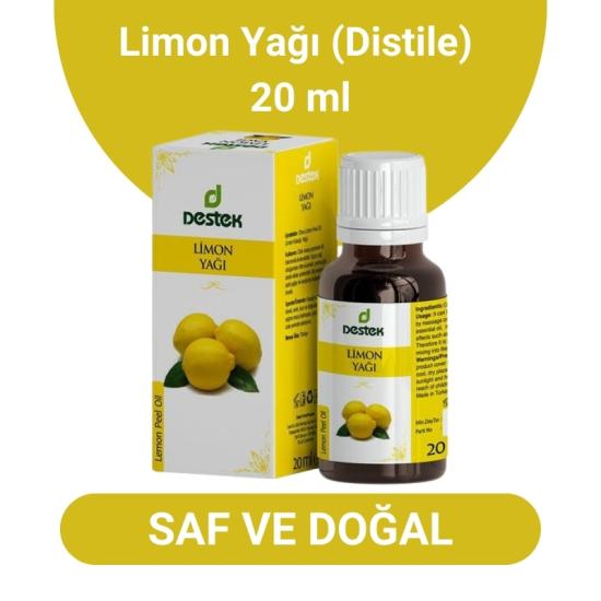 Destek Limon Yağı - 20 ml Saf ve Doğal Yağ